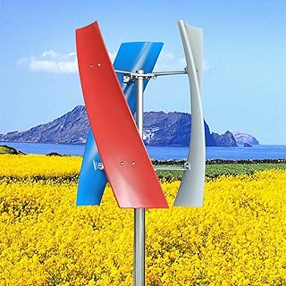 400W 12V Premium Tricolore Éolienne Spirale 3 Phases Verticale Maglev Éolienne 3 Lames Éolienne de Jardin Éolienne Marine Faible Bruit avec 3 Contrôleurs de Charge
