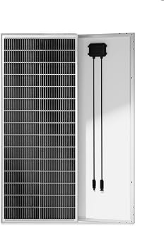 ECO-WORTHY Panneau Solaire 100 W 18 V avec Cellules Monocristallines de Type N, Design 18 BB, Efficacité de Conversion élevée de 25%, Adapté aux Camping-cars, Jardins, Toits, Bateaux et Systèmes Hors