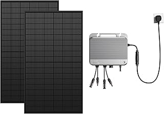 Zendure SolarFlow 800 - Micro-onduleur Hybride Intelligent 1200W MPPT, Rendement énergétique de 96%, Puissance AC bidirectionnelle de 800 W, avec Panneau Solaire Bi-facial 1118W (Installation Facile)