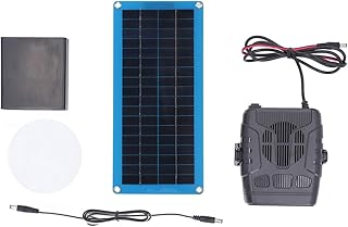 Kits de chauffage de serre à panneau solaire, 30W Portable Unique pour Panneaux Solaires de Cristal, Séchage, Chauffage, Maison pour Animaux Chaude, Protection contre le Vent