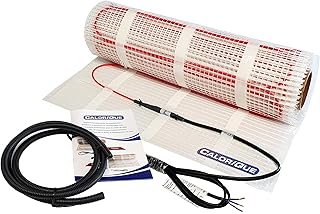 Tapis de câbles chauffants électriques CALORIQUE - 5,0 m² - Chauffage au sol électrique efficace 200 W/m²- Technologie TWIN - Sources d