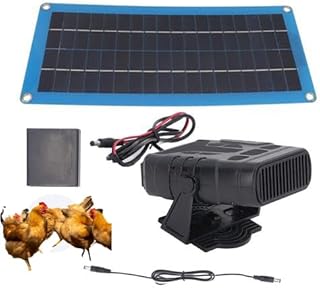 Chauffage À Panneau Solaire, Kit De Chauffage De Serre Avec Panneau Solaire 30 W, Chauffagede Volaille D
