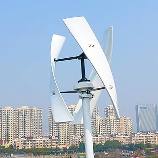 Éolienne magnétique Verticale silencieuse 5000 W 3 pales pour Maison Verticale 12 V 24 V Kit Complet d